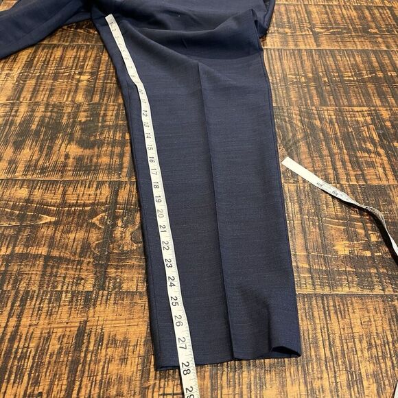 J Crew Ludlow Wool Dress Pants Mens 36x30 Blue  Slim Stretch Office Casual 212​​ - Picture 7 of 7